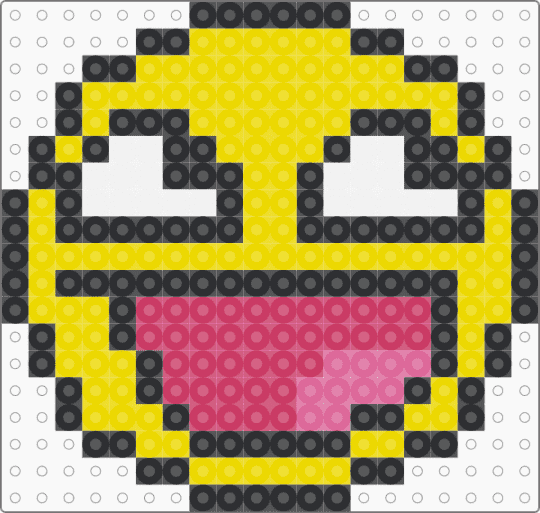 epic perler - yellow,pink