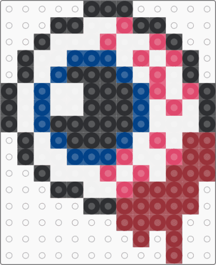 Bloody eyeball - red,blue