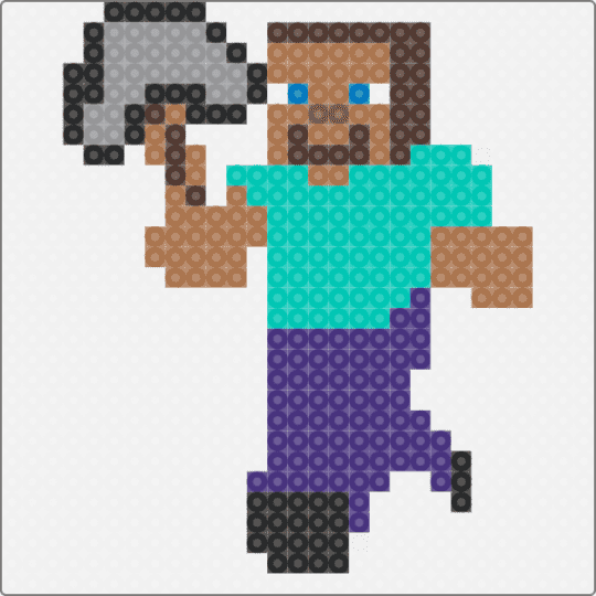 Steve 2 - white,tan,teal,purple