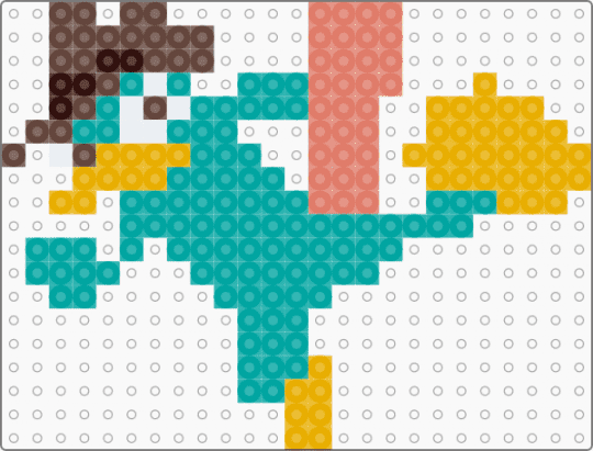 Perry the platypus - orange,teal