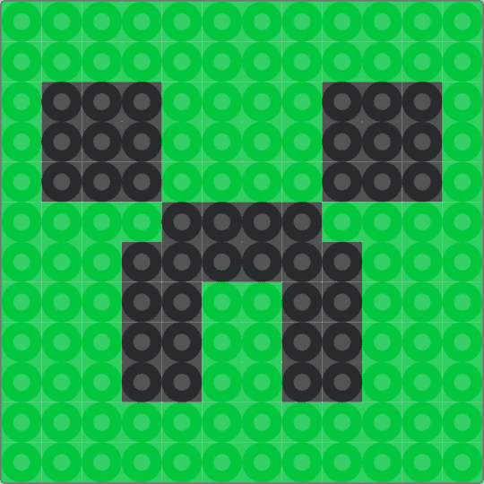 Creeper head - green,black,minecraft,creeper,minecraft creeper