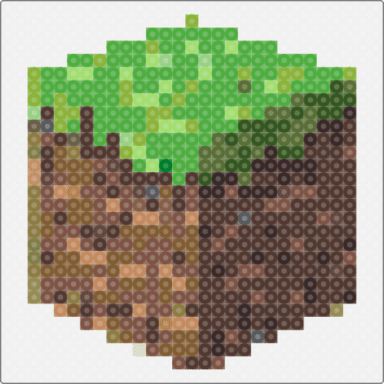 Grass block - green,brown,tan