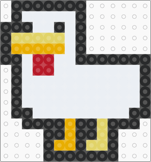 MC Chicken mini - white,orange,yellow