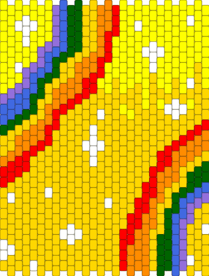 Bag back panel - yellow,rainbow,panel