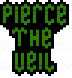 ptv - pierce the veil,music,band,emo,homage,bold,emblematic,spirit,genre,black,green