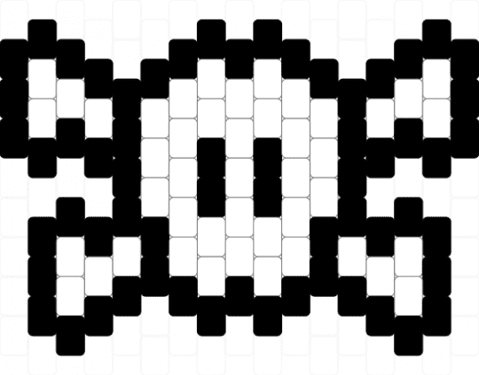 skull - black,white