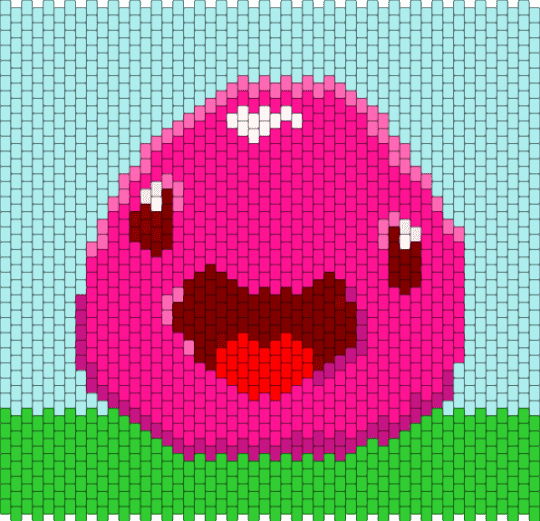 Pink slime - light blue,pink