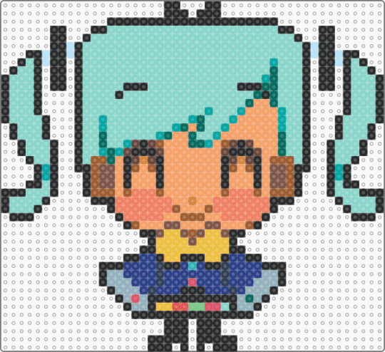 Static Miku! - light blue,orange