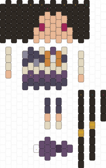 JABBER WONGER DOLL GACHIAKUTA - anime, beige, black, gachiakuta, jabber wonger, pink, purple, raider
