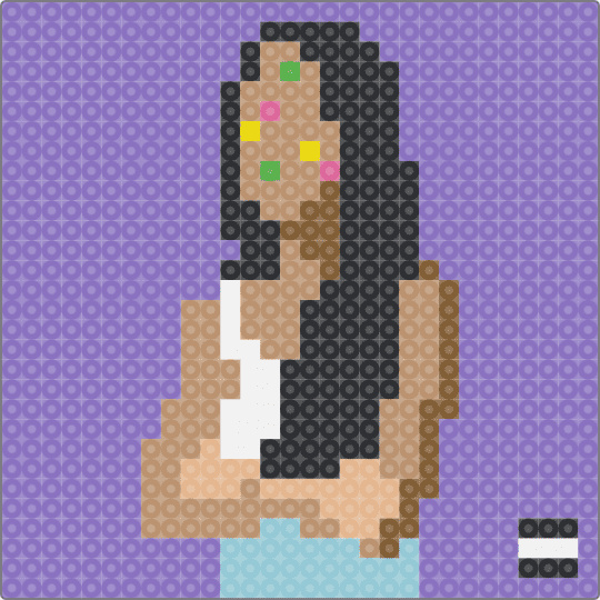 Olivia Rodrigo - SOUR (Album Cover 30x30) - beige, blue