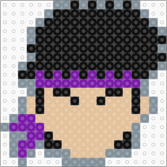 SSBU Ryu (stock icon) purple skin - beige,gray