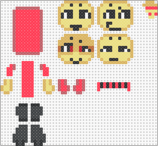 Elliot Keychain - red,orange,yellow