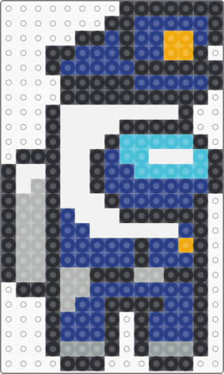 among us - cop - blue