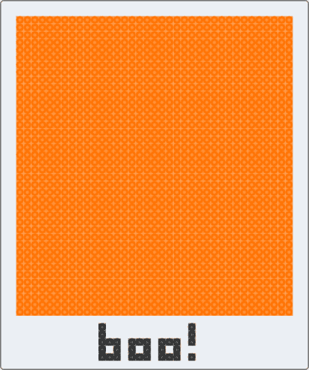 polaroid frame - orange
