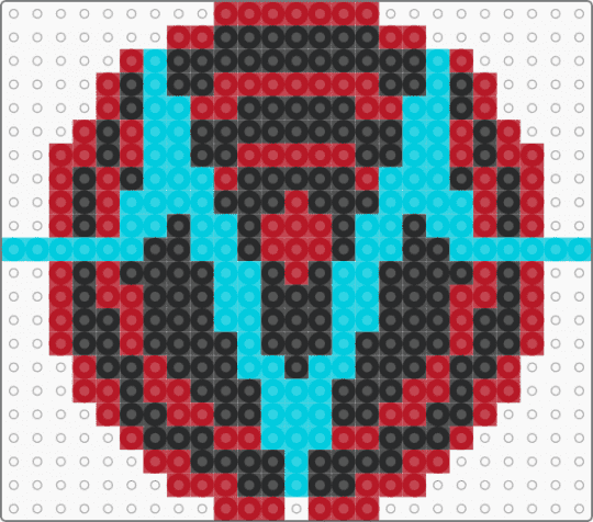 Voxtek Redesign (smaller one) - red,light blue,hazbin hotel