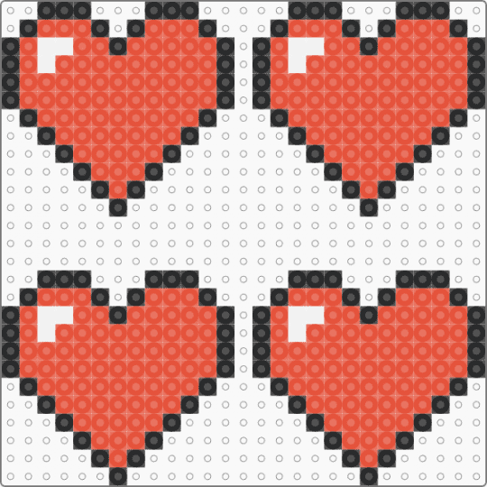 Minecraft hearts, 4 - red,minecraft,pixel art,hearts