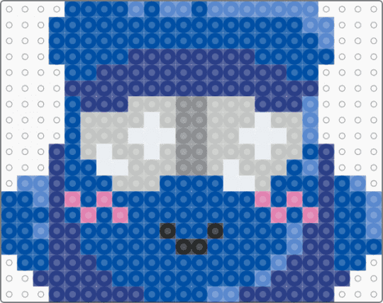 Small Beachcomber Perler - blue,transformers,hippie,beachcomber