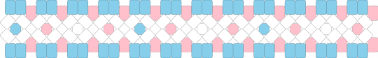 Trans x cuff - light blue,pink,trans,x cuff