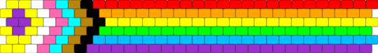 progressive pride flag - yellow,light blue,orange,colorful
