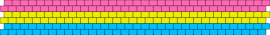 Pansexual flag pattern #1 - pansexual,pride,cuff,flag,identity,community,bracelet,pink,yellow,blue