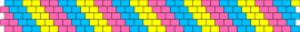 Pan flag pattern #2 - pansexual,pride,diagonal,stripes,bracelet,cuff,expression,vibrant,collection,pink,yellow,light blue