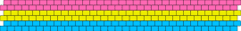 Pansexual flag pattern #1 - pansexual,pride,cuff,flag,representation,identity,community,bracelet,pink,yellow,blue
