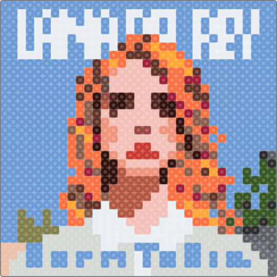 Born to Die - Lana Del Rey album artwork 33 - light blue,orange