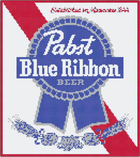 PBR - pabst blue ribbon,beer,logo,food,purple