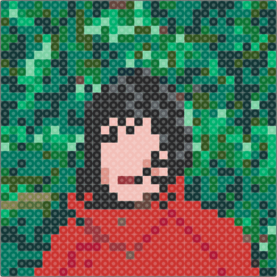 Hours were the birds - Adrianne Lenker album artwork - adrianne lenker, album, album cover, big thief, green, indie, music, red, teal