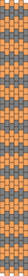 Guitar bag strap - gray,orange