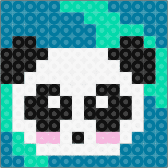 Panda - blue