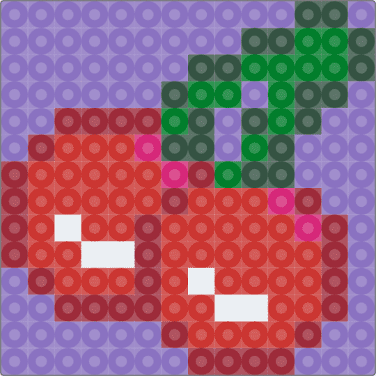 Cherry - red,blue