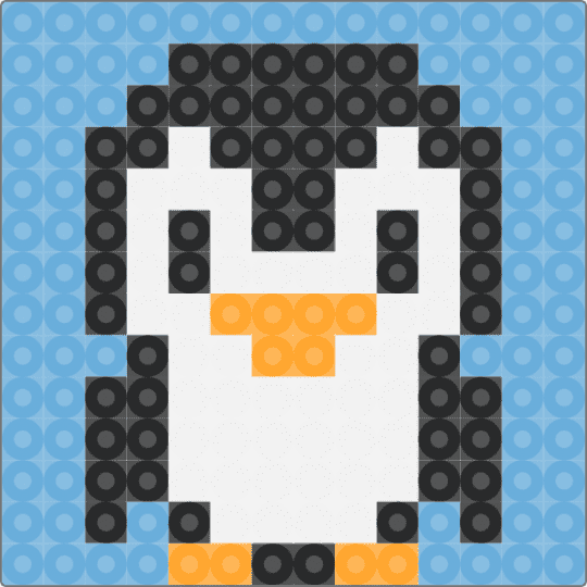 Penguin 2 - light blue