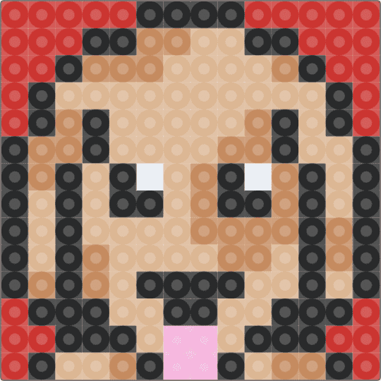 Dog - beige, red, tan