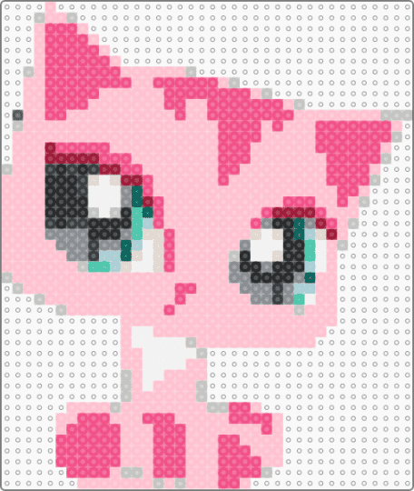 lps pink cat - pink