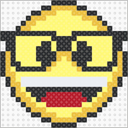 Nerd Emoji - yellow