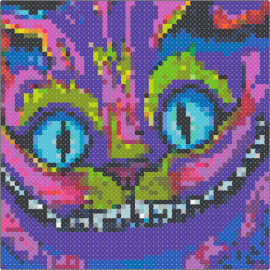 Cheshire trippy cat - cheshire cat,alice in wonderland,trippy,spooky