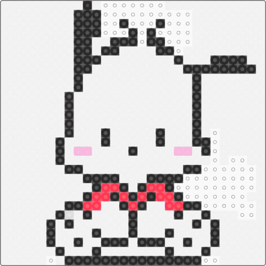 Pochacco sanrio - white,brown,red