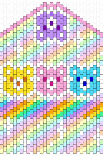 Care Bears pencil case??? Remake idk - pink,yellow,light blue