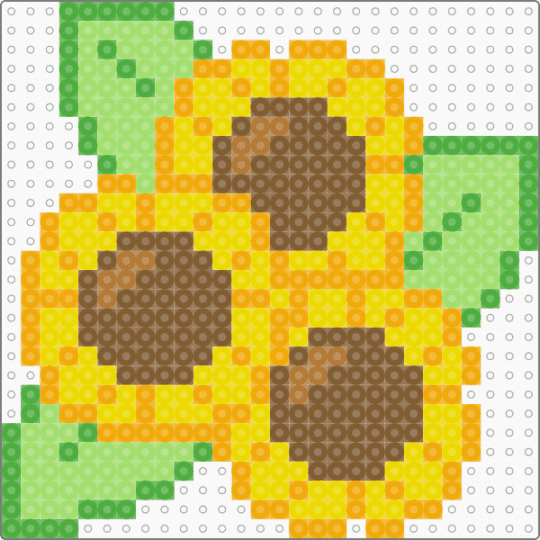 28x28 Sunflowers - green,yellow,tan,flower,sunflower