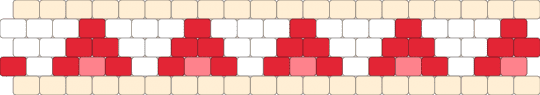 Strawberry cake cuff - beige, red
