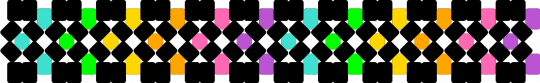 Rainbow cuff - black,pink,cuff,rainbow,xbase,scene,gitd