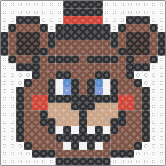 Toy Freddie Fnaf 2 - black,tan