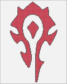 Horde - horde,wow,world of warcraft,logo,video game,red