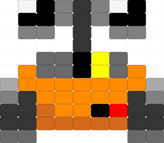 wall e robot - gray, orange