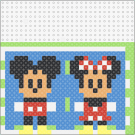 Mickey/minnie box wall 1 - mickey mouse,minnie mouse,disney,3d