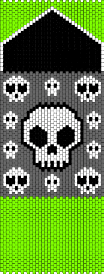 Halloween Bag Back - gray,green