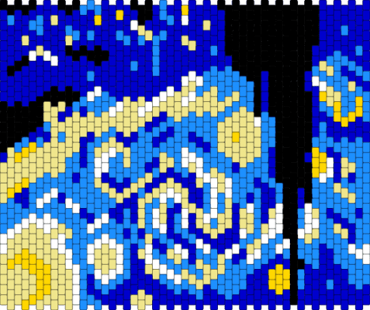 Starry night - purple,light blue