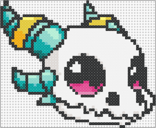 Unded - skull,horns,fantasy,cute,undead,creature,monster,character,zombie,skeleton,halloween,spooky,white,teal,light blue,beige,colorful
