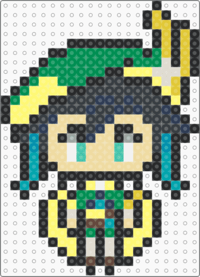 Venti (Genshin Impact) - black,yellow,green,beige,genshin